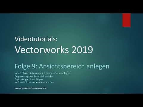 Vectorworks 2019 Folge 9 Ansichtsbereich anlegen