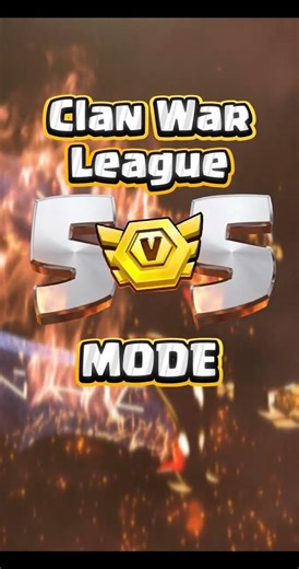 NEW 5v5 Mode in Clan War League