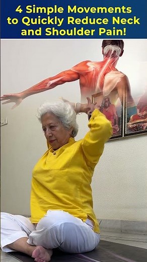 4 Simple Movements to Relieve Neck & Shoulder Pain Fast | Easy Home Exercise #neckpain