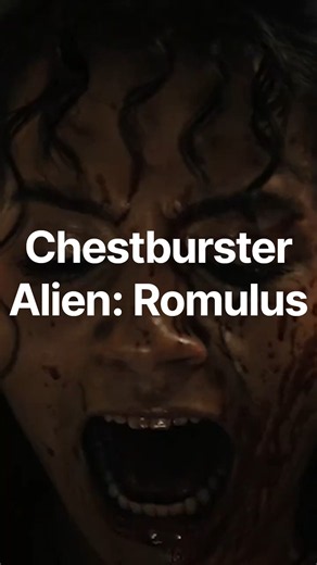 Chestburster scene / Alien: Romulus #movie #film #alien #blood #bones #music