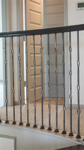 Wentworth Series Iron Balusters: add a touch of Old World charm to any staircase or railing project. Exclusive to House of Forgings. Shop now at https://cheapstairparts.com #stair #stairs #staircase #stairway #stairremodel #diy #diystairs #stairparts #ironbalusters #remodel #remodeling #creativestairway