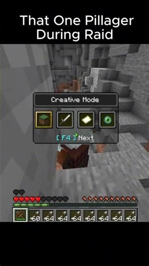 POV Minecraft: That One Pillager During Raid