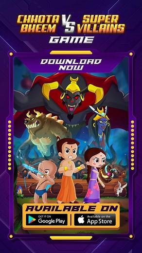 Explore the New Game, "Chhota Bheem VS Super Villains," where the heroic warrior Bheem battles against powerful super villains to protect the kingdom from evil forces. Download now on Android and iOS! Android: https://bit.ly/42JTbGl IOS: https://bit.ly/3CBtwor #ChhotaBheemVSSuperVillainsGame #ChhotaBheemGames #ChhotaBheem #Fun #KidsGame #GameTime #Playtime #ActionGame #AdventureTime | Chhota Bheem