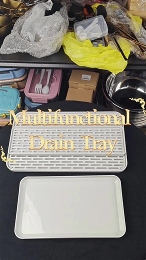 Multifunctional drain tray,how would you use it?#tray #multifunctional #pp #fyp #foryou #homegoods