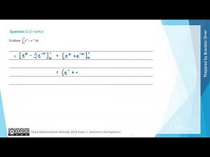 VCAA Mathematical Methods 2018 NH Exam 1 - Question 3