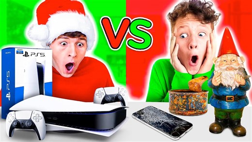 Cheap vs expensive Christmas presents challenge