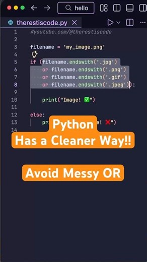 Python String startswith & endswith with TUPLE 😱 | #python #pythonforbeginners