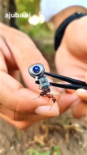 I Put a Tiny Camera on an Ant! 🐜🎥 #shorts