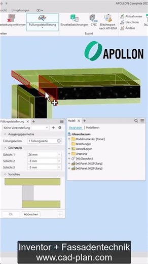 Inventor Ganzglasecken - ganz einfach! - 25 Sekunden Zeit? #3d #tutorial #inventor #glaas #autodesk
