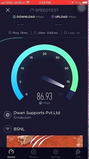 Ookla Speed Test live video