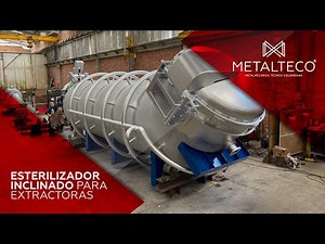 Esterilizador inclinado para plantas extractoras de aceite de palma