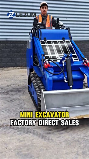 LEZUM LA580 Mini Small Skid Steer Loader Crawler Electric/Diesel Skid Steer Loaders For Sale