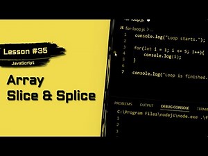 JavaScript For Beginners #35 | Splice vs Slice Arrays