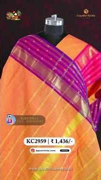 Pure Kanchi Cotton SAREES | #GayathriReddy |