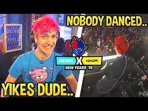 NINJA *CRINGE* FLOSS DANCE GOES WRONG! - Ninja New Years FUNNY and EMBARRASSING Moments