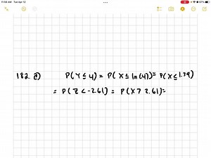 SOLVED:A random variable Y is said to have a log-normal distribution if X=ln(Y) has a normal distribution. (The symbol In denotes natural logarithm.) In this case Y must be non negative. The shape of the log-normal probability density function is similar to that of the gamma distribution, with a long tail to the right. The equation of the log-normal density function is given by f(y)={     .(1)/(σ y √(2 π)) e^-(ln (y)-μ)^2 / 2 σ^2),     y>0       0,     elsewhere . Because ln(y) is a monotonic fu