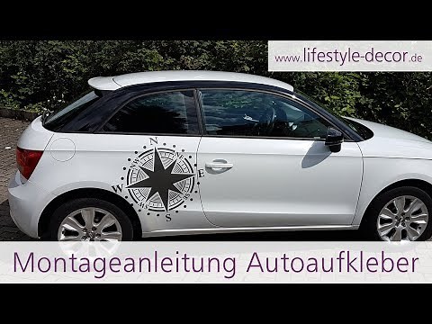 Autoaufkleber richtig ohne Blasen anbringen - Anleitung