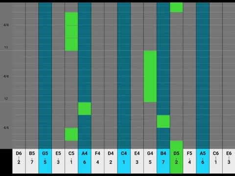 Au clair de la lune 17-Key Kalimba Sheet Music Tutorial