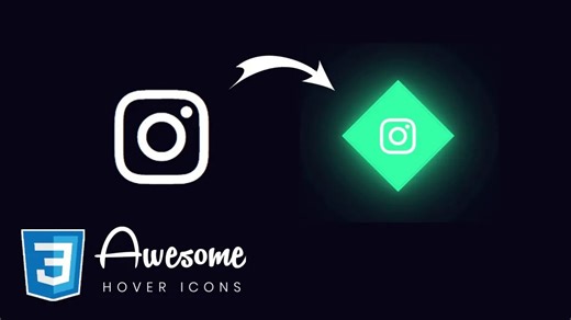 CSS - 🔥 超酷炫！纯 CSS 实现惊艳的图标悬停效果！