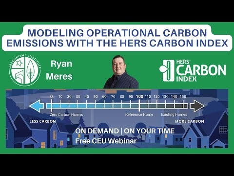 Modeling Operational Carbon Emissions with the HERS Carbon Index