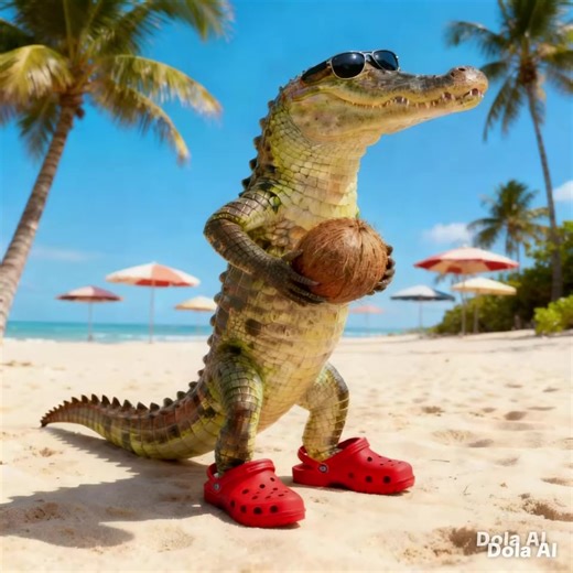 Cocodrilo con crocs