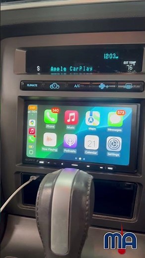 Mustang Sony XAV-AX4000 Upgrade 🔥 | Apple CarPlay Radio Install