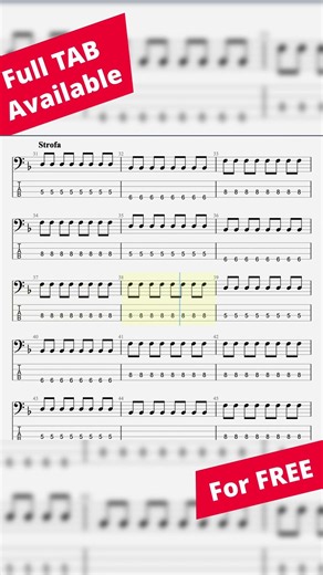 The Scientist (COLDPLAY): Play Along BASS TAB