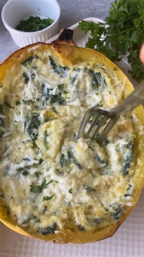 7.9K views · 36 reactions | Garlic Parmesan Spaghetti Squash | Andi Anne Recipes | Facebook