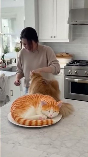 Hyper-Realistic Cat Cake (Caught on Camera!)gfr