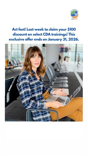 ChildCare Ed on Instagram: "Final week to claim your $100 discount on select CDA trainings! This exclusive offer ends on January 31, 2026 ChildCareEd's affordable, high-quality, accredited CDA training fully prepares you for the Child Development Associate Credential. Don’t let this $100 discount slip away. Hurry and sign up today at www.ChildCareEd.com/savings.html (link in bio). If you have any questions, our team is ready to help—just give us a call at 833-283-2241. #cdatraining #earlychildho