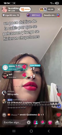 Momentos divertidos en el live de La Cuki