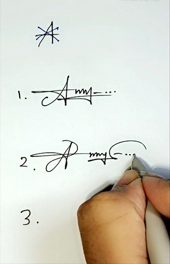how to sign letter "A" | easy signature idea for beginners |cursive handwriting #lettersign #signs