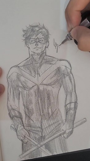 Nightwing Pt. 1 - Dynamic Drawing of DC's Nightwing