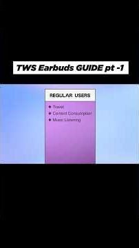 Tws Earbuds Buying Guide pt - 01