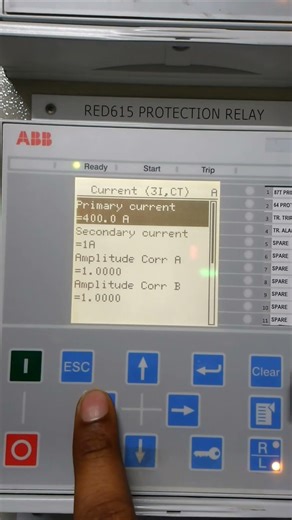HOW TO CHECK CT & VT RATIO IN ABB RELAY, #SHORTS, RET615, RED615