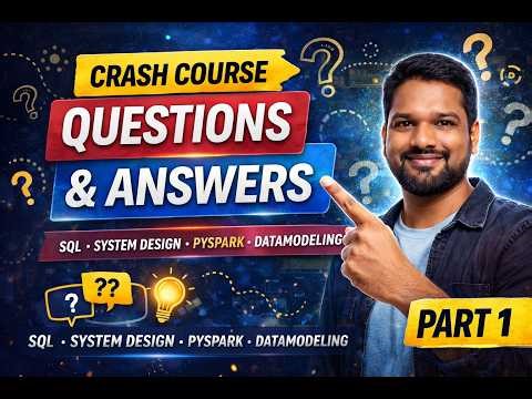 Data Engineering Interview Cracking Crash Course–Questions and Answers April 🚀 Part1