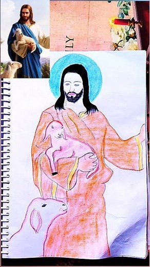 How to Draw Jesus Christ Easy Step by Step 🎨 (Drawing of Jesus Christ)