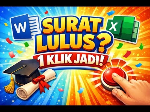 Cara Mail Merge Surat Keterangan Lulus di Word (Cepat & Otomatis)