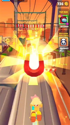 subway surfers 🚂 Hollywood got magnet #subwaysurfers #gaming #games #shorts #shortsfeed