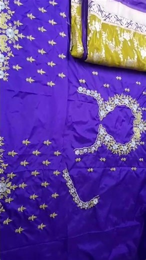 Beautiful Machine Embroidery Blouse Design on Purple Fabric ‪@ManiCreations.001‬