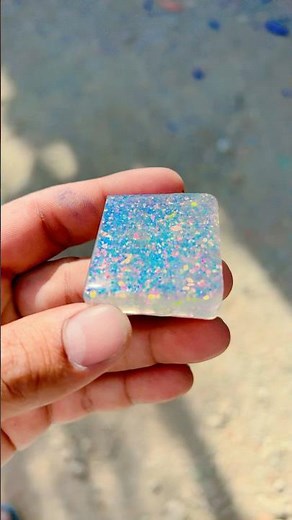 Synthetic Opal Block Review | Lab Created Opal Rough | Premium Fire & Color Play Explained
