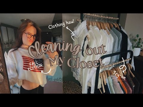 HUGE Closet Cleanout (Trying on Everything) Fall 2025 ˚✿˖°