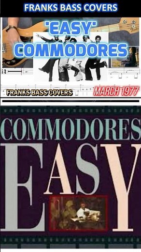 EASY - COMMODORES | FRANKS BASS COVERS #shorts2026new