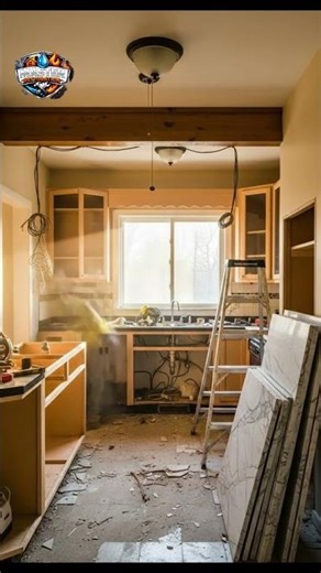 Kitchen Renovation Start 🔨 Old Kitchen Demolition Satisfying Home Renovation #renovation