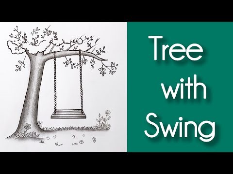 Tree with Swing Drawing | Easy Minimal Pencil ✏️ Sketch