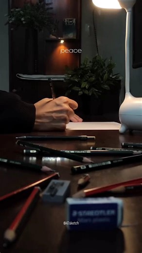 The peace of sketching late at night... 🌙