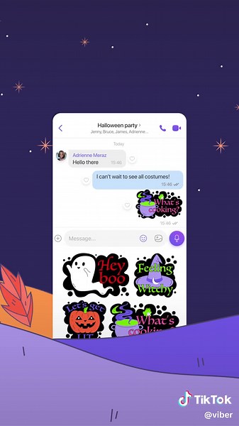 Создайте веселые стикеры для Хэллоуина в Viber