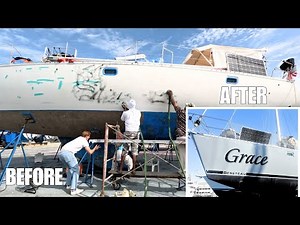 SAILBOAT RENOVATION TIMELAPSE - 8 MONTHS in 23 MINS