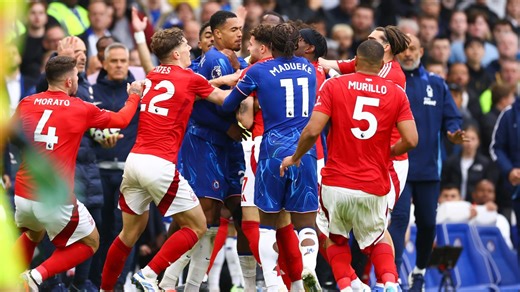 Slapped – Chelsea and Nottingham Forest players brawled when manager was wiped out in Champions League race