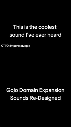 Re-Imagining Gojo's Sound Effects: Jujutsu Kaisen